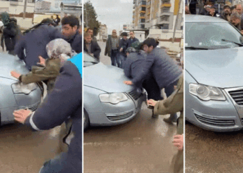 Şanlıurfa’da dehşet anları kamerada! 14 yaşındaki çocuğa çarpıp ağır yaraladı, aracını kalabalığın üzerine sürerek kaçtı