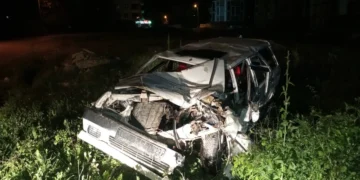 Samsun’da otomobil devrildi: Altı kişi yaralandı