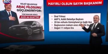 20 bin nüfuslu ilçeye 11 milyonluk makam aracı