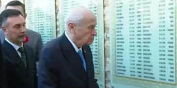 MHP lideri Devlet Bahçeli Ülkücü Şehitler Anıtı’nı ziyaret ediyor