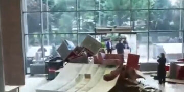 İşte arbede sonrası CHP Genel Merkezi