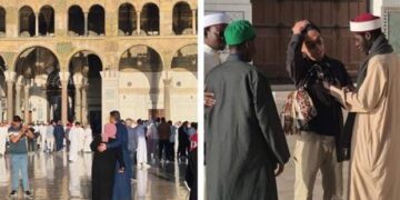 Suriye’de bayram heyecanı! Binlerce kişi tarihi Emevi Camii’nde bayram namazı kıldı