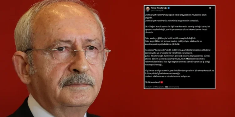 Kılıçdaroğlu’ndan mutlak butlana ilişkin ilk açıklama: CHP kişisel ikbal arayışlarının mücadele alanı değildir