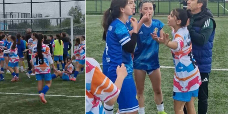 Kadınlar 3. Ligi’nde futbolcular birbirine girdi