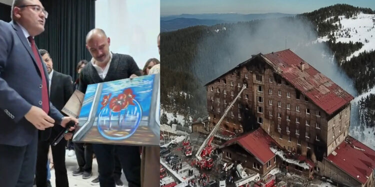 Kartalkaya’daki yangınında ölen kızının mezuniyet belgesini alan baba gözyaşlarına boğuldu