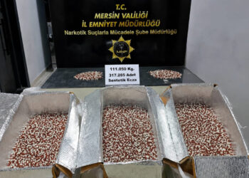Mersin’de 317 bin 285 adet sentetik ecza ele geçirildi: 1 tutuklu