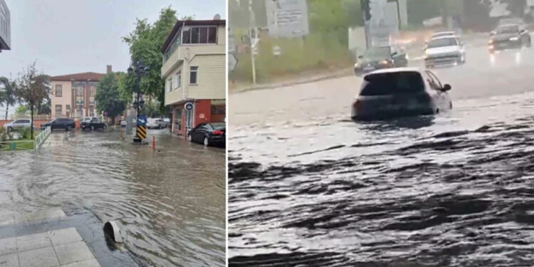 Tekirdağ’da sağanak etkili oldu, ekipler teyakkuza geçti