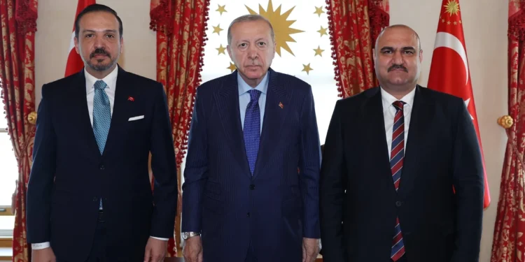 Başkan Erdoğan Kerkük Valisi Mehmet Seman Ağa’yı kabul etti