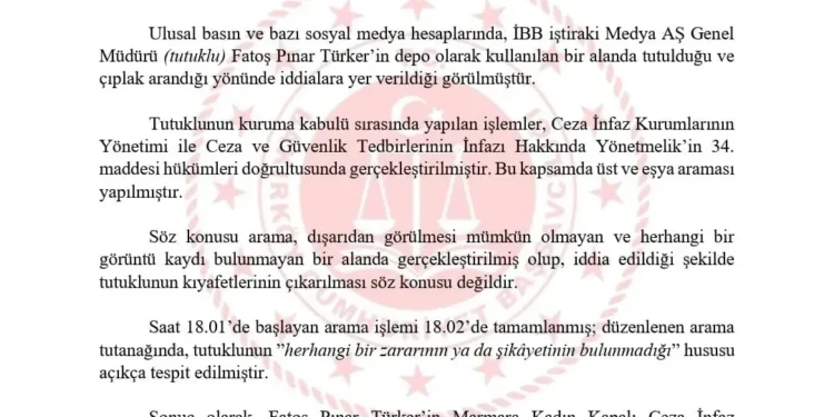 Bakan Mustafa Çiftçi talimat verdi! “Çıplak arama” iddiasına soruşturma