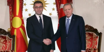 Cumhurbaşkanı Erdoğan Kuzey Makedonya Başbakanı Mickoski’yi kabul etti