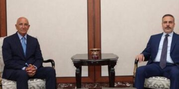 Dışişleri Bakanı Hakan Fidan, ABD’nin Ankara Büyükelçisi Barrack’ı kabul etti