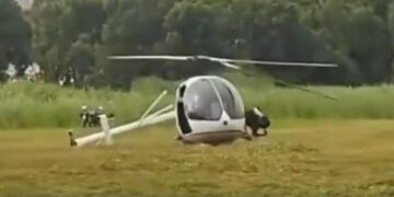Acil iniş yapan helikopter kontrolden çıktı! Yaralılar var