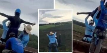 Brezilya’da korkunç ihmal! Genç kadını 40 metre yüksekten halatsız attılar