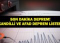 DEPREM SON DAKİKA 14 HAZİRAN! Bugün deprem mi oldu, nerede, kaç şiddetinde? 14 Haziran 2026 AFAD ve Kandilli Rasathanesi son depremler listesi