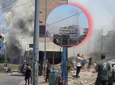 İsrail’den Lübnan’a bombardıman! Beyrut banliyölerinde şiddetli patlamalar