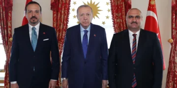 Cumhurbaşkanı Erdoğan, Kerkük Valisi ve Irak Türkmen Cephesi Başkanı Mehmet Seman Ağa’yı kabul etti