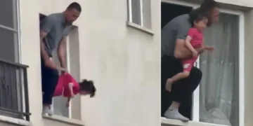 Bıçakla 3 yaşındaki kızını rehin aldı. Polis vurarak durdurdu