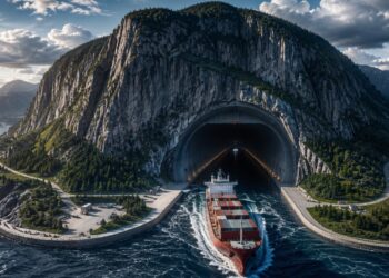Milyonlarca ton kayayı oyacaklar: Dev gemiler dağın içine açılacak tünelden geçecek