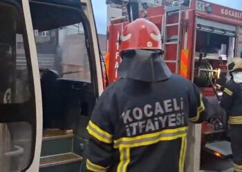 MHP Dilovası Teşkilatı üyelerini taşıyan otobüste yangın çıktı