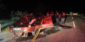 Nevşehir’de TIR’a çarpan araç sürücüsü öldü